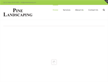 Tablet Screenshot of pinelandscaping.com